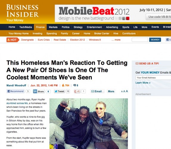 Me and Mo doing our thing on Business Insider